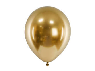 Balloons Glossy, Gold chrome glossy, 45cm, 5 pcs.