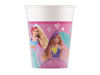 Barbie paper cups, 8 pcs.