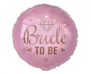 Bride to be foil balloon, rose gold 45 cm