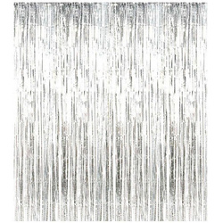 Curtain Silver metallic, 100 x 200cm