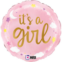Foil Balloon - Pink It's A Girl46 cm