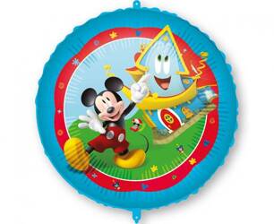 Foil balloon Mickey Mouse, Mickey Rock the House with a weight, 46 cm