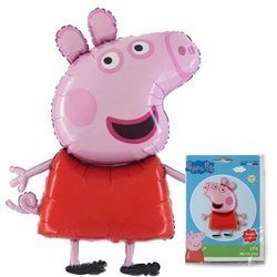 Foil balloon - Peppa pig, 104cm packed