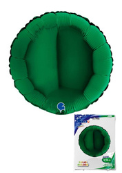 Foil balloon - round dark green 46 cm, grabo