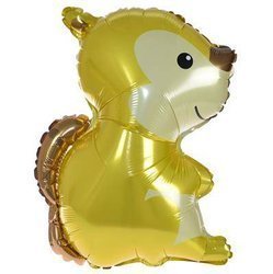 Foil balloon squirrel, forest animals 40 cm