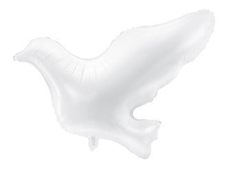 Foil balloon white pigeon, 77x66cm