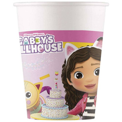 Gabby's Dollhouse paper cups 200 ml, 8 pcs.