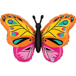 Grabo Butterfly Foil Balloon 76cm packed