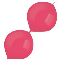 Latex Balloons Decorator Metallic E-Link Apple Red, 30cm, 50 pcs
