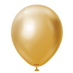 Latex Balloons Kalisan Mirror Gold, 30cm, XXL 250 pcs.