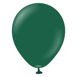 Latex Balloons Kalisan Standard Dark Green, 13cm, 100 pcs.