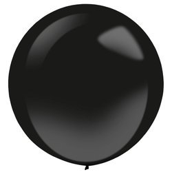 Latex balloons Decorator Fashion Jet Black, 61cm, 4 pcs