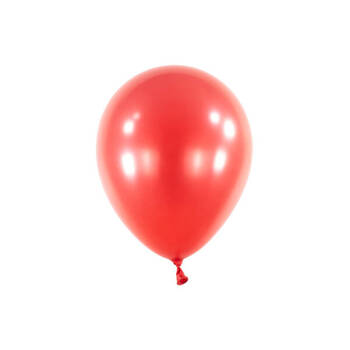 Latex balloons Decorator Metallic Apple Red, 12cm, 100 pcs