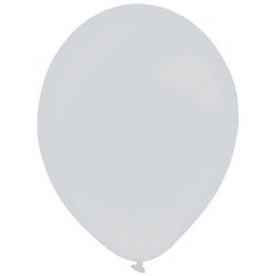 Latex balloons Decorator Metallic Silver, 35cm, 50 pcs