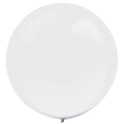 Latex balloons Decorator Standard Frosty White, 61cm, 4 pcs