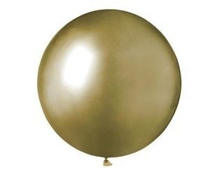 Latex balloons, Gold chrome, 47.5 cm, 1 pcs.
