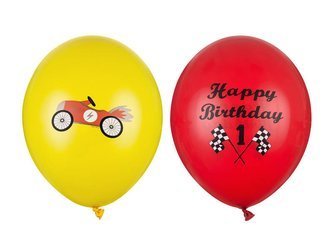 Latex balloons Happy Birthday, Auto 30cm, 50 pcs