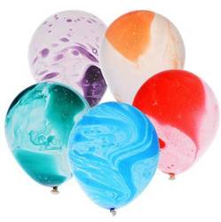 Latex balloons marbled, mix 30 cm 5 pieces