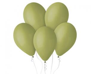 Pastel latex balloons Olive 98, 33cm, 50 pcs.