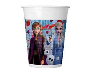 Plastic cups, Frozen 2, 200 ml, 8 pcs.