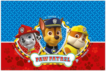 Plastic tablecloth Paw Patrol Rubble Chase Marshall 180 x 120 cm