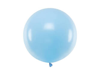 Round balloon, Pastel Baby Blue, 60 cm, 1 pcs