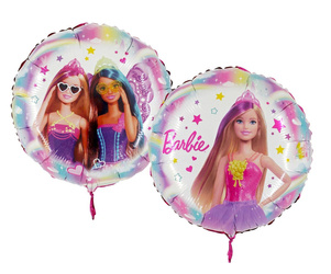 Round foil balloon Barbie 46 cm