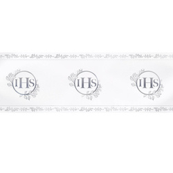 Table runner, silver First Holy Communion 30 cm x 5 m