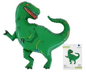 The foil balloon - green dinosaur 100 cm Grabo