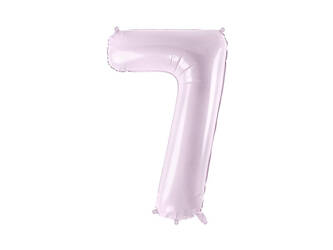 The number 7 Foil balloon, 72cm, lilac