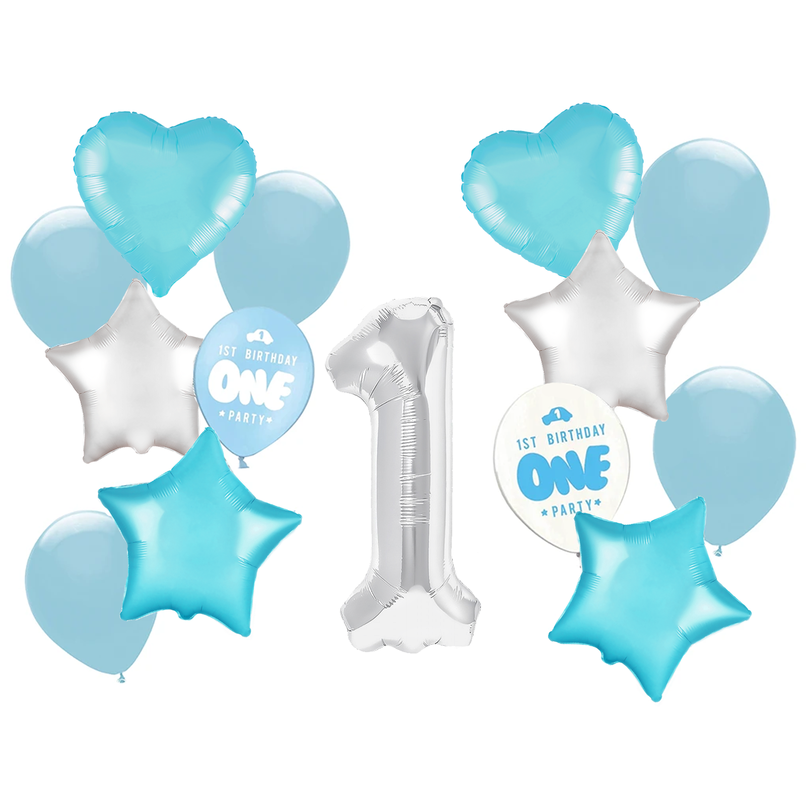 Ballons Anniversaire 2 ans • 15 Pièces • MADE IN EU • Ballons BIO Premium •  100% Latex naturel I Climatiquement neutre, Ø32cm