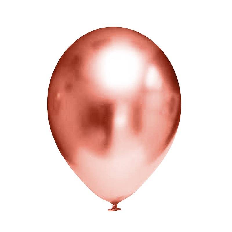 Ballon 50 ans Or métallique en latex de 30 cm REF/BAL00OR05