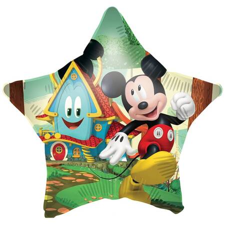  Foil balloon star Mickey Mouse, Mickey Rock the House with a weight, 46 cm