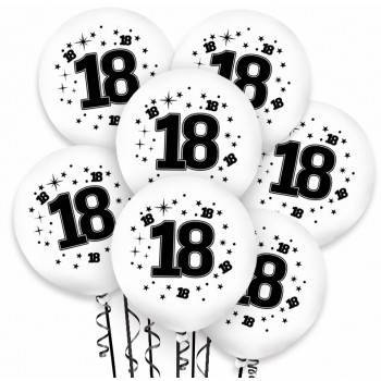 18th birthday balloon , set of 9 pieces