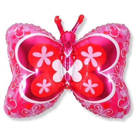 Balloon Foil - Butterfly - Pink 62 cm