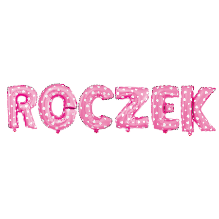 Balloon Foil lettering pink in stars, 40 cm