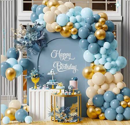 Balloon garland Blue Sky, 122pcs