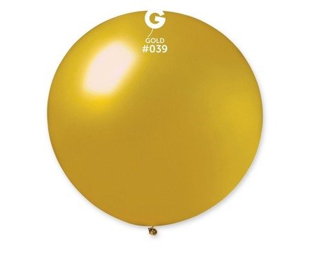 Balloon, metallic gold ball, 80 cm