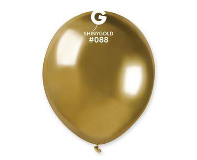 Balloons Shiny Chrome Gold, 12cm, 100 pcs