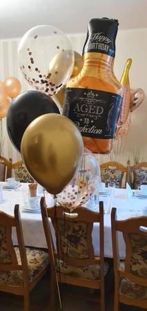 Birthday Foil Balloon, Bottle Whiskey, 43x76cm