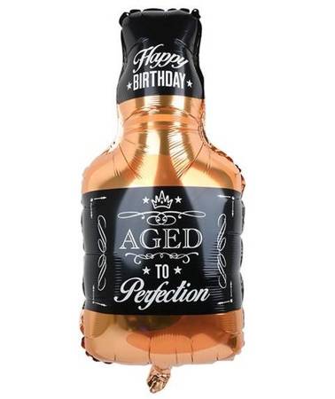 Birthday Foil Balloon, Bottle Whiskey, 86x44cm