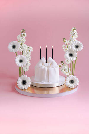 Birthday candles, smooth, black 14 cm, 12 pcs.