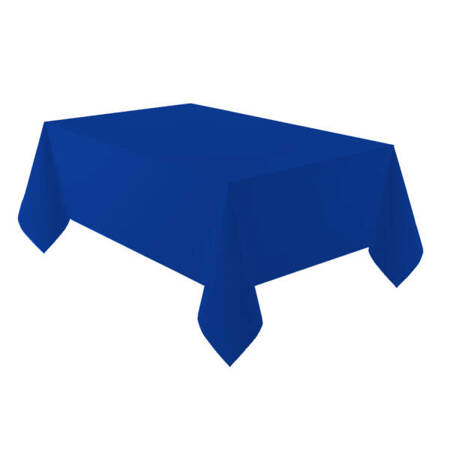 Dark blue foil tablecloth 137 x 274cm