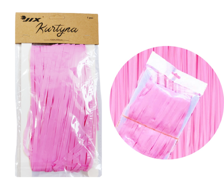 Decorative, Pink, Pastel Curtain - 1 x 2 M