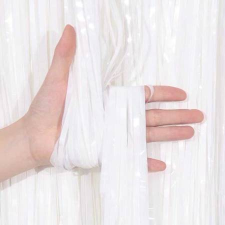 Decorative curtain, white, 100 cm x 200 cm