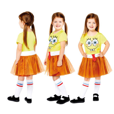 Dress, costume disguise spongebob for a girl 10-12 years