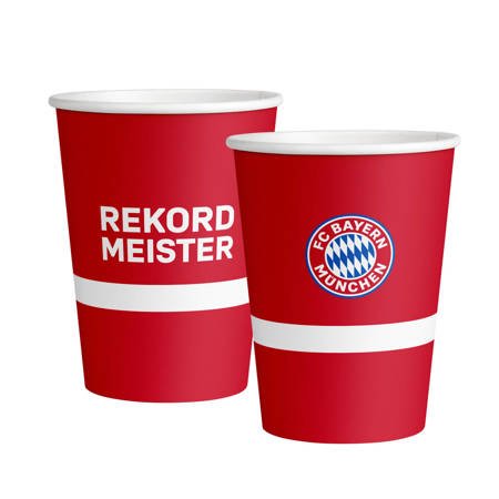 FC Bayern Munich paper cups 500 ml, 6 pcs