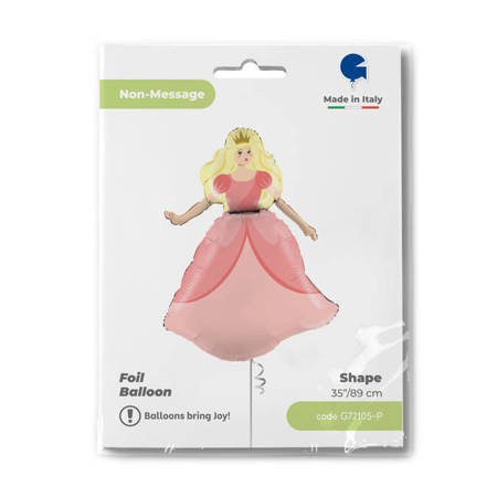 Foil Balloon Princess pink - 89 cm