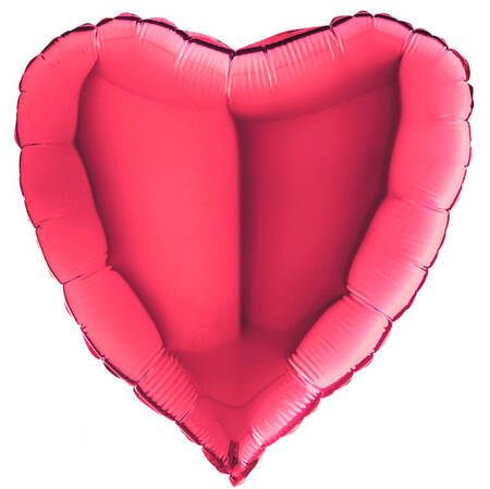 Foil Balloon Red Heart, 46 cm, Kaleidoscope (Loose)