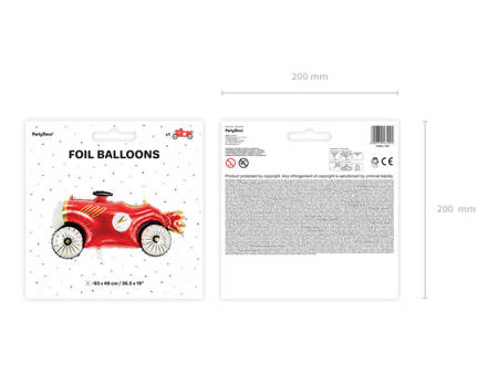 Foil balloon Auto, Car 93x48cm